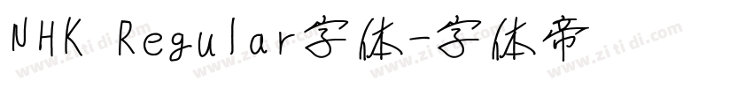 NHK Regular字体字体转换